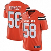 Nike Men & Women & Youth Browns 58 Christian Kirksey Orange NFL Vapor Untouchable Limited Jersey,baseball caps,new era cap wholesale,wholesale hats